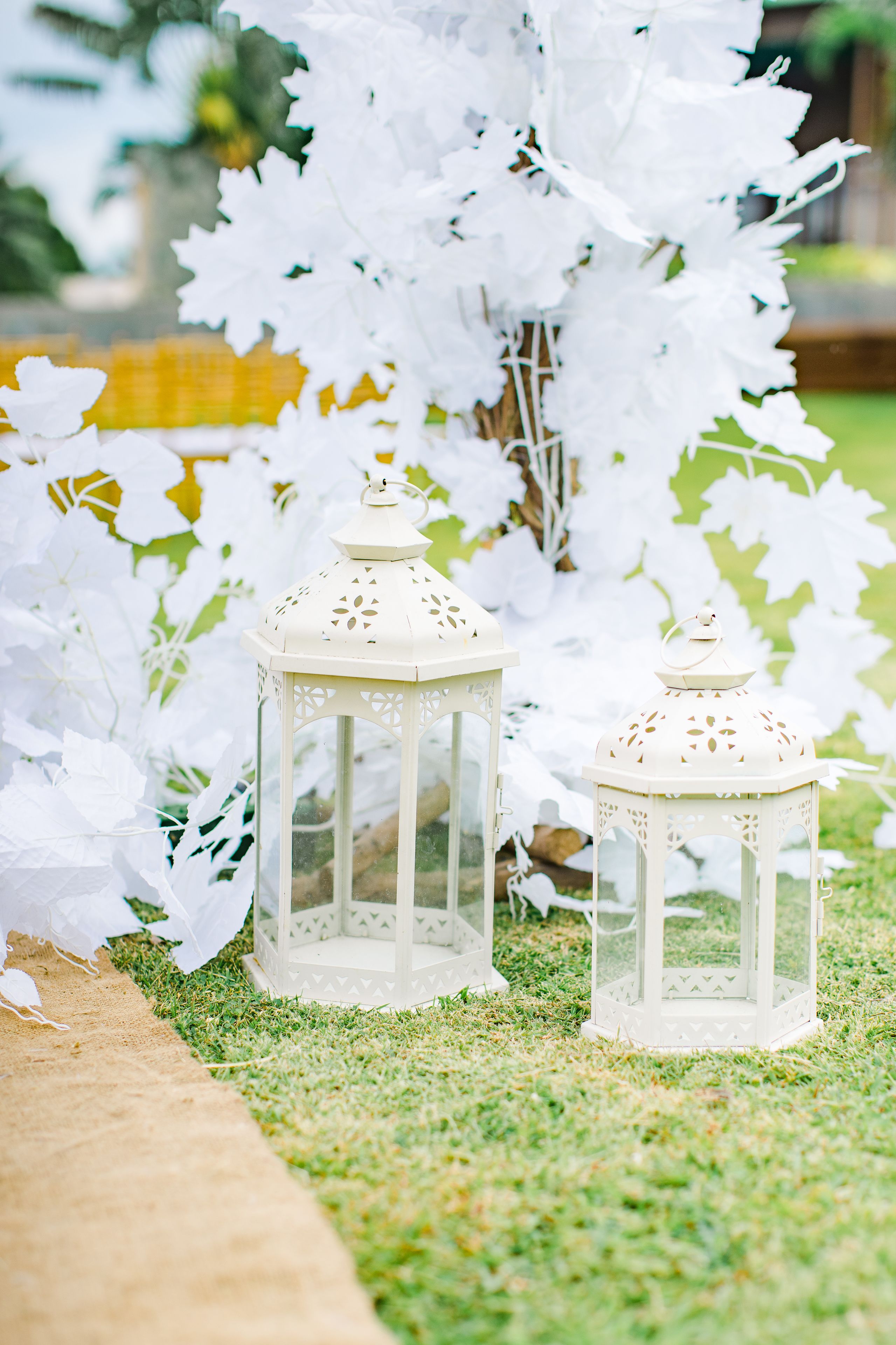 outdoor wedding area