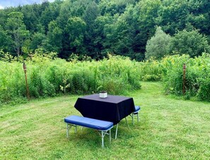 Outdoor dining - Glamping in the Catskills (Delhi)