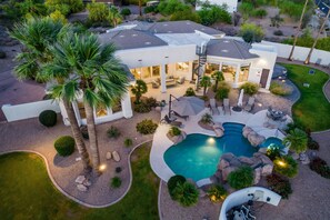 A heated pool