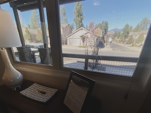 Enjoy a view of the surrounding neighborhood from the comfort of your room.
