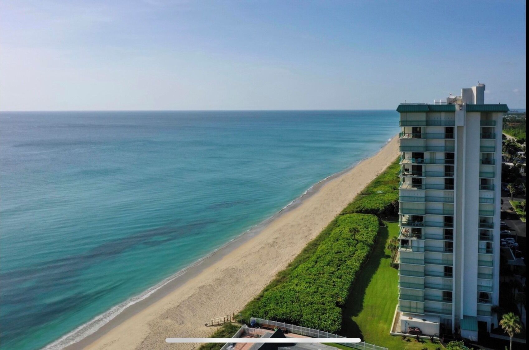 On the beach, sun loungers