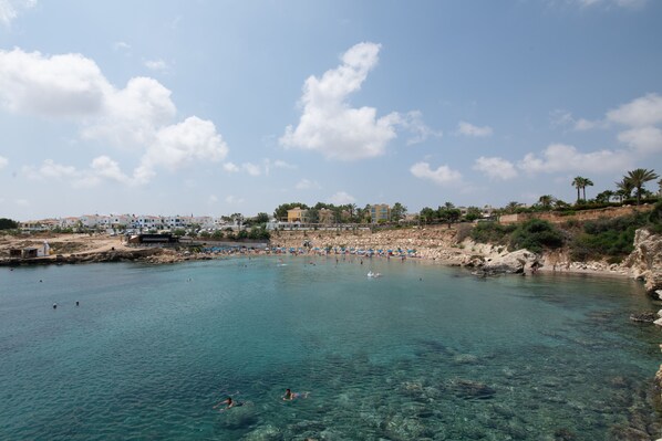 Tæt på stranden, badehåndklæder