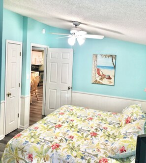 2 bedrooms, iron/ironing board, travel crib, free WiFi