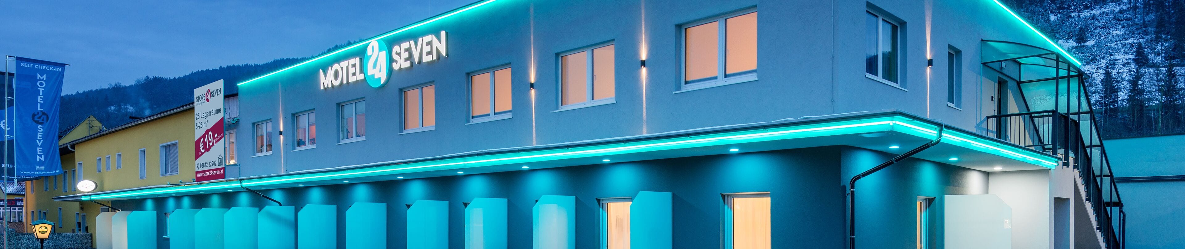 Front of property – evening/night