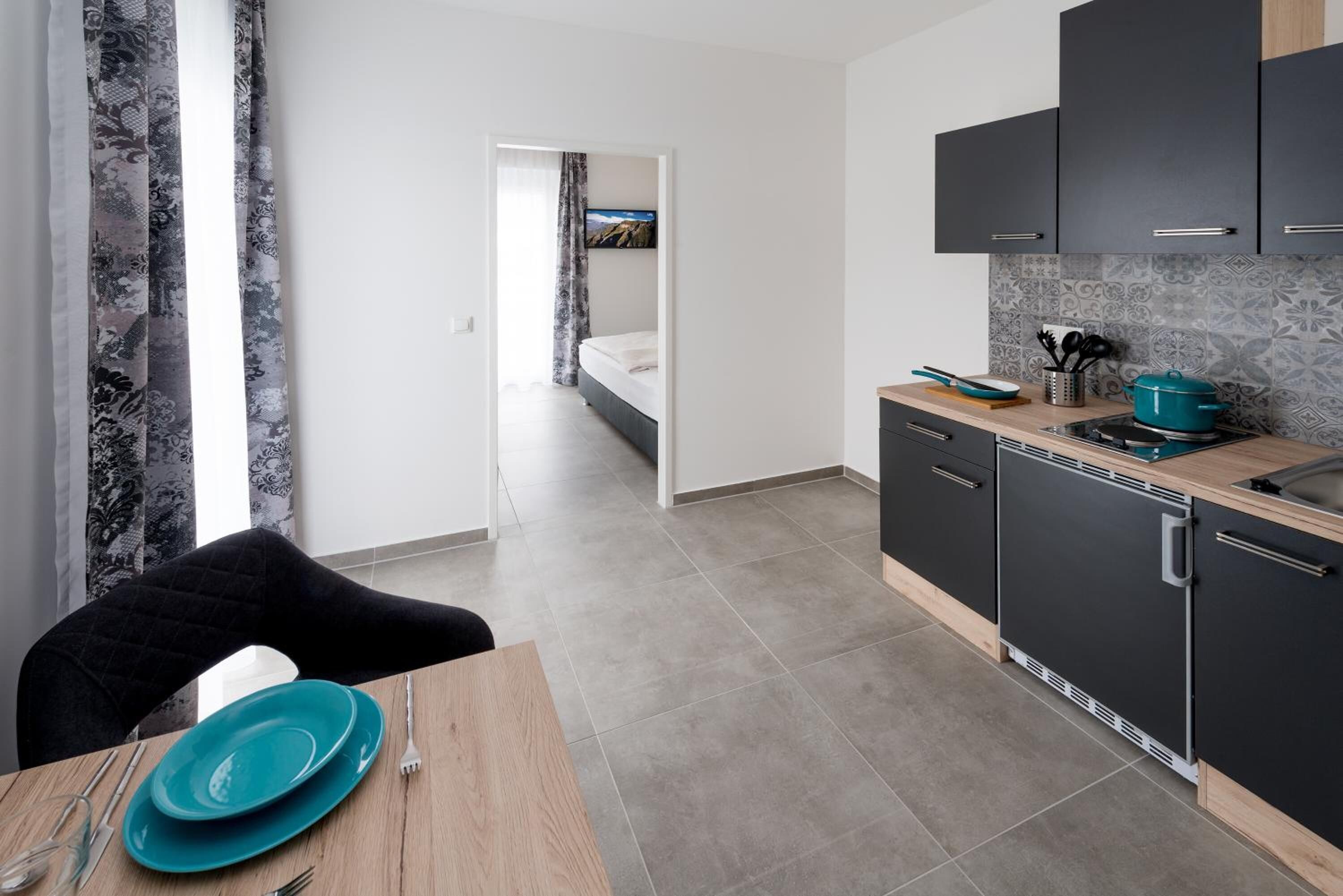 Doppel- oder Zweibettzimmer, Erdgeschoss (2) | Eigene Küche