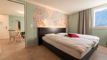 Hypo-allergenic bedding, individually decorated, individually furnished