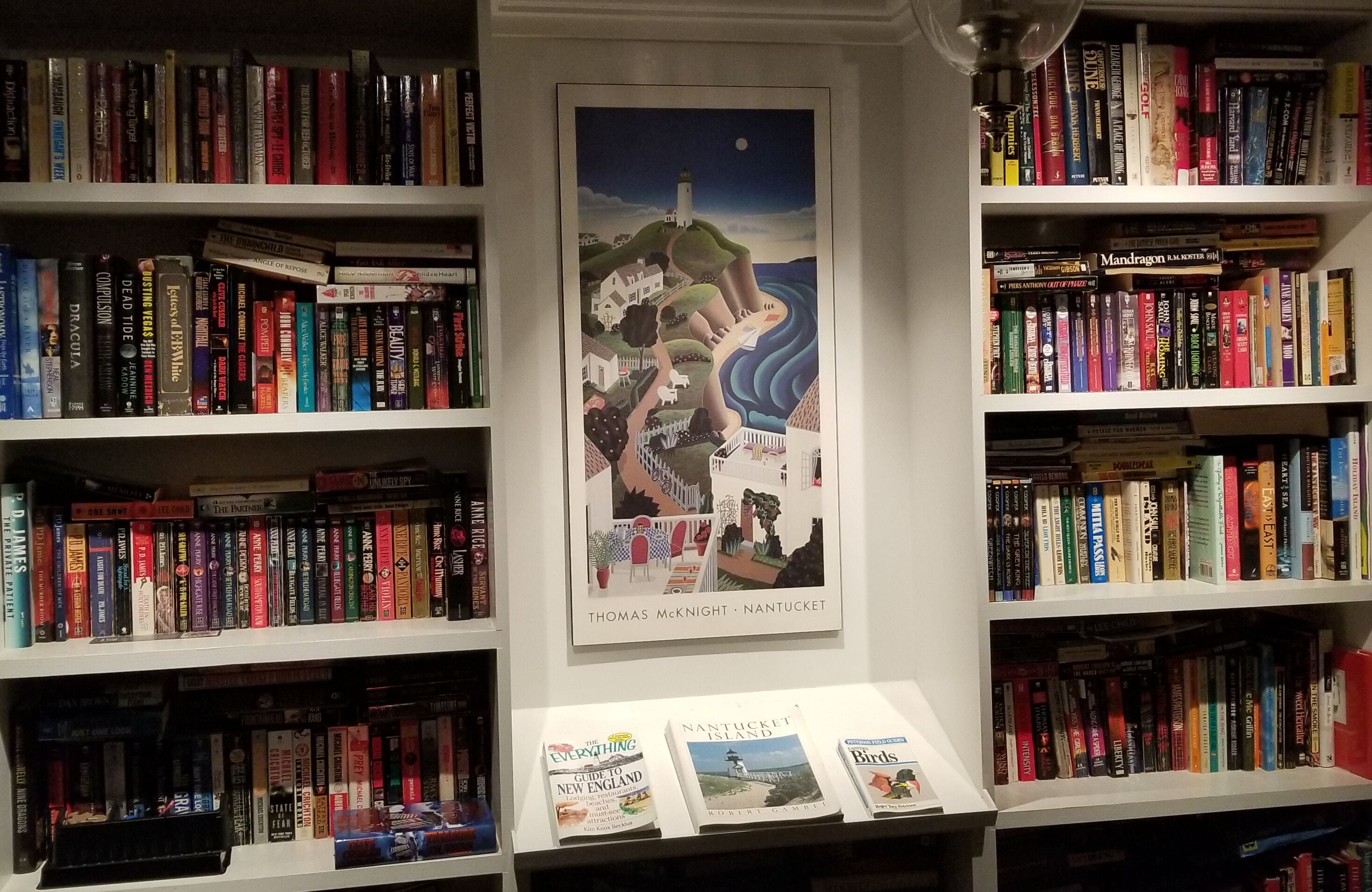 hallway bookshelf