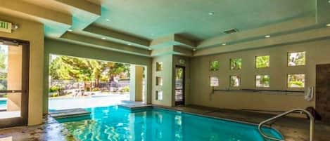 Indoor pool, outdoor pool