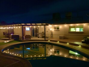 屋外プール、温水プール