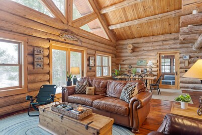 Full Scribed Log Cabin Nestled in along the banks of the Pere Marquette