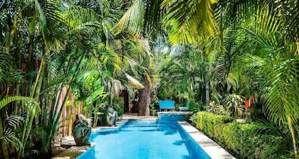 Walk to Beach | Tropical Pool & Garden Retreat