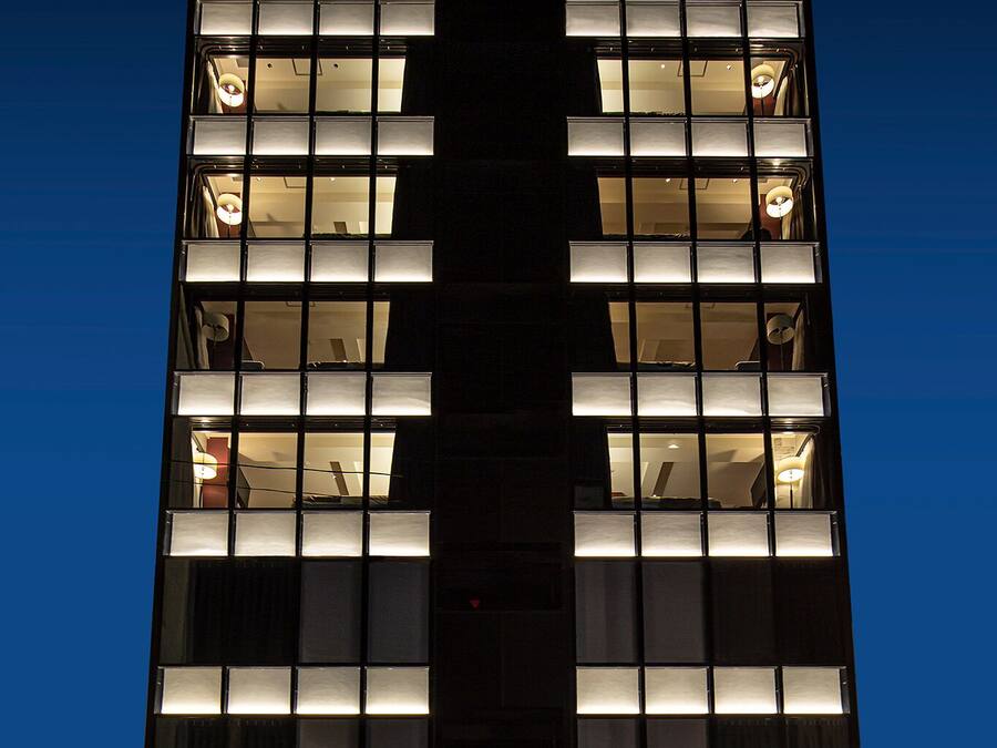 Front of property - evening/night