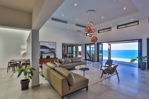 TV, DVD player, stereo