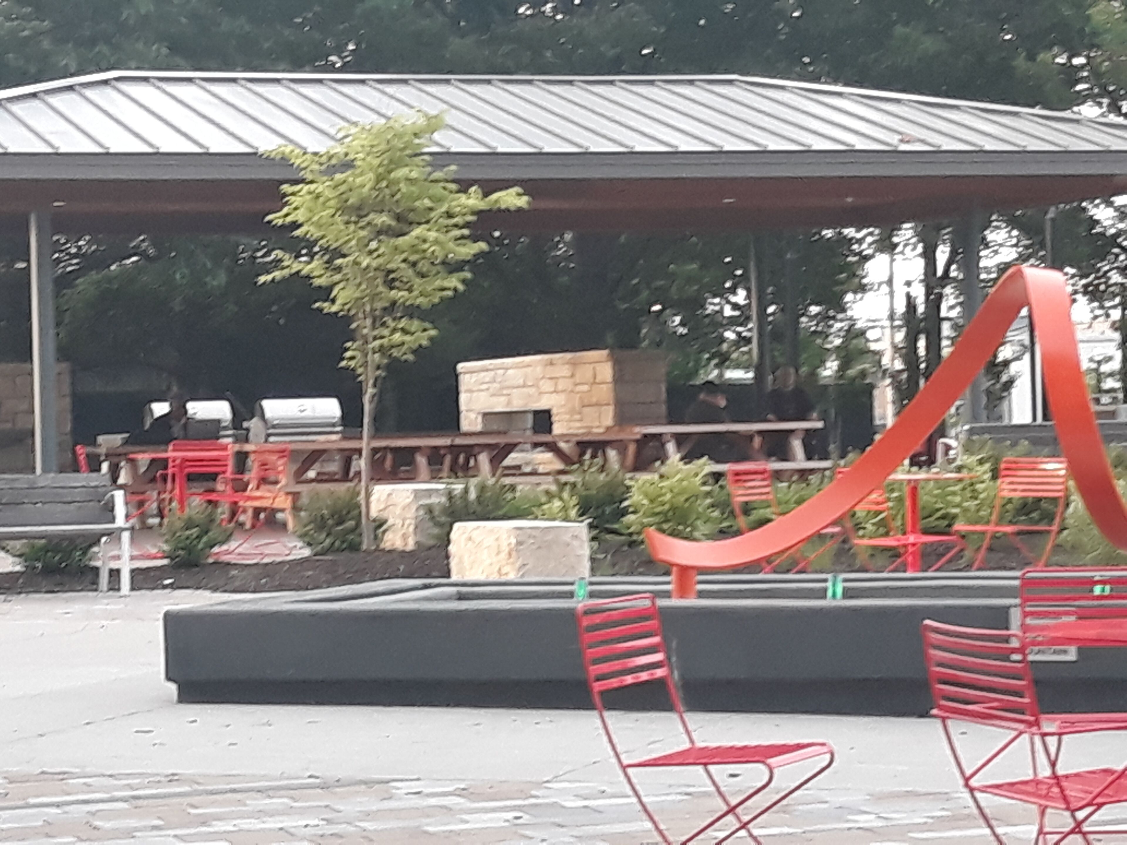 屋外ダイニングエリア