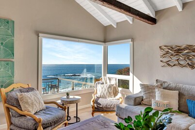 OCEAN FRONT!  Private stairs from home to BEACH! B