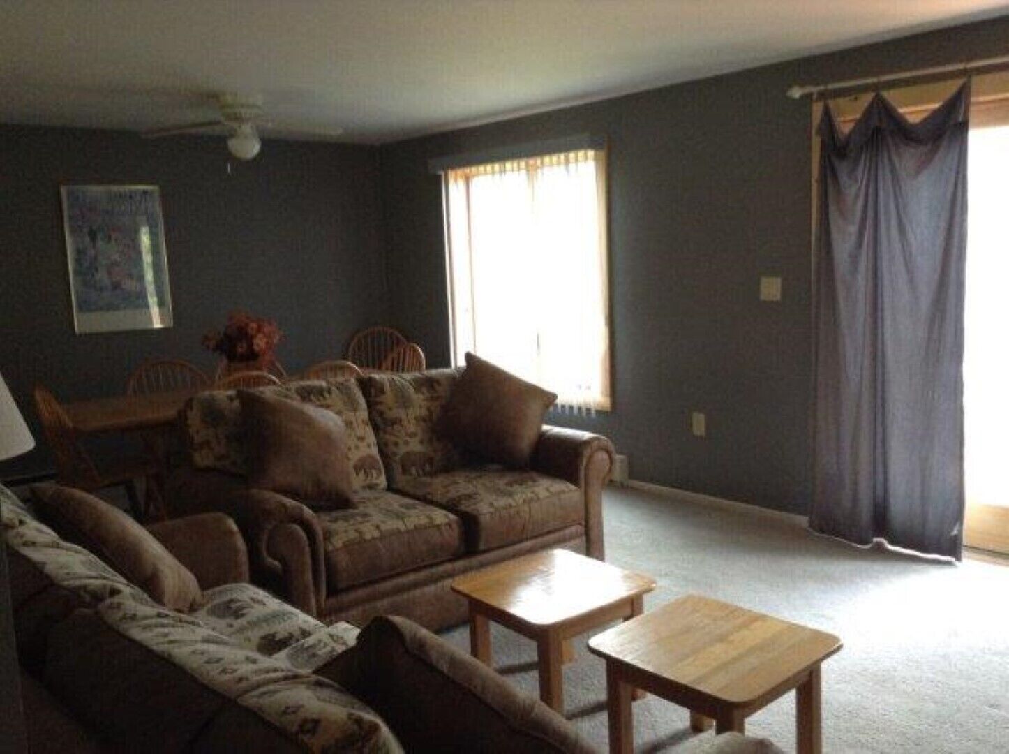 End unit tucked away in the corner for privacy