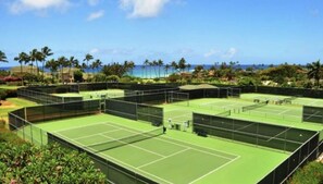 Sport court - Greenbelt 3BR/3BA villa with pool, A/C and 10min walk to the beach (Koloa)