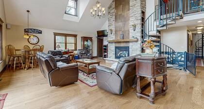 Large, waterfront home w/ a full kitchen, dock, canoes, & outdoor firepit