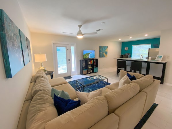 Smart TV, video games, Netflix, DVD player