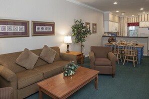 TV, fireplace, DVD player, foosball