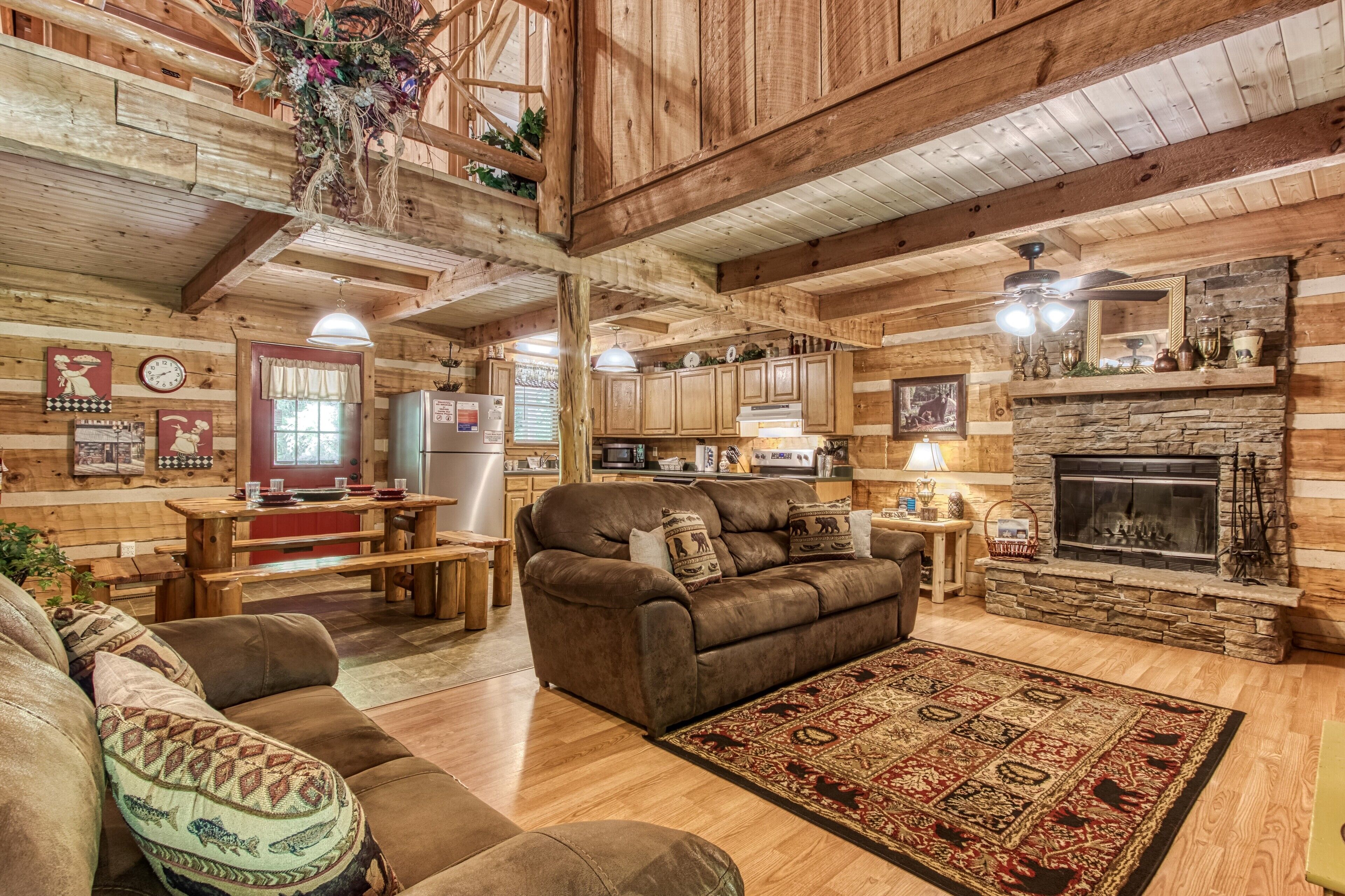 TV, fireplace, DVD player