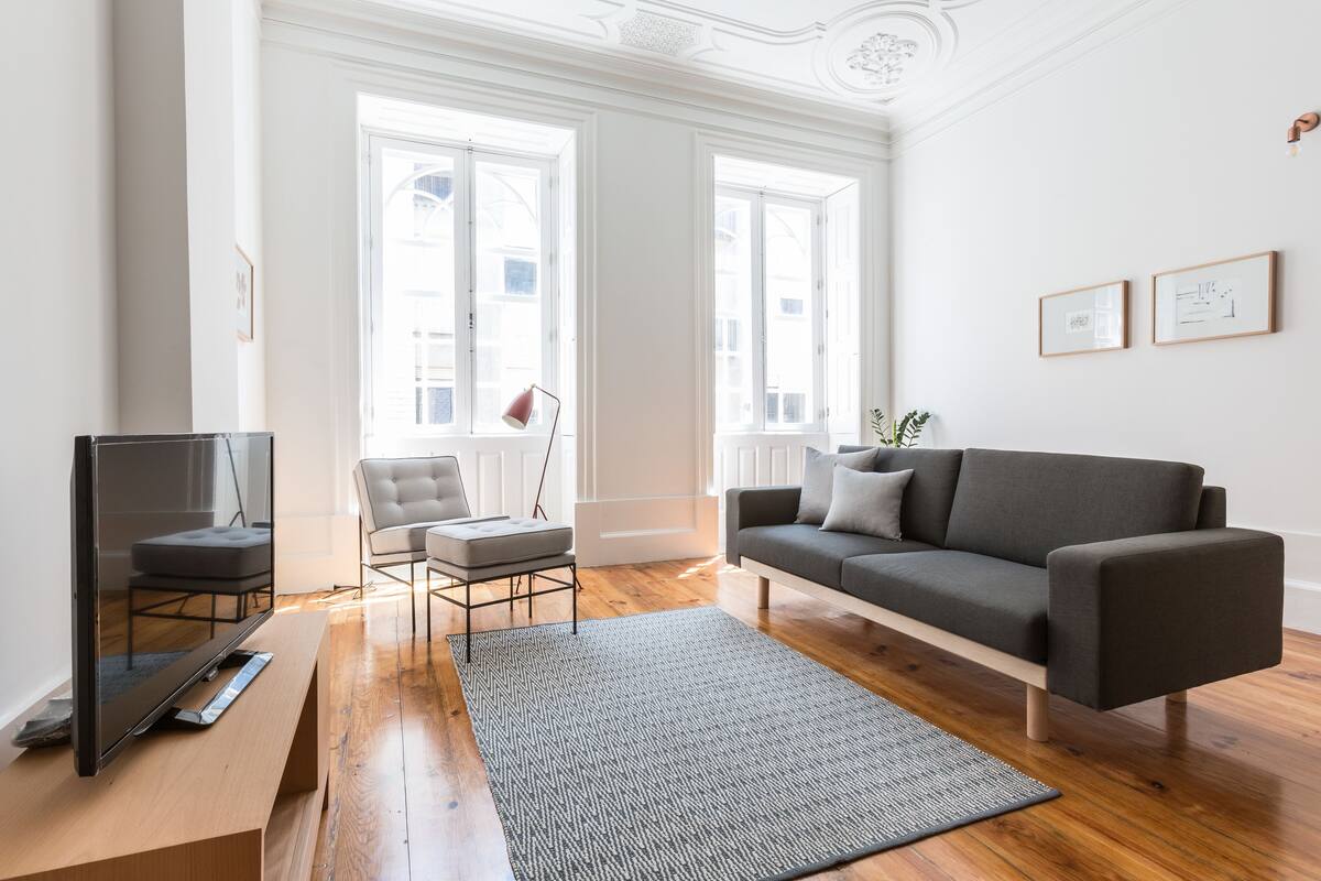 Design Apartment, 2 Bedrooms, City View (Rosário) | Living area
