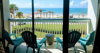 Heated pool! Awesome beach view from the Top Floor! Front row!! #302
