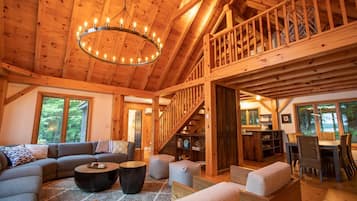 TV, fireplace, offices