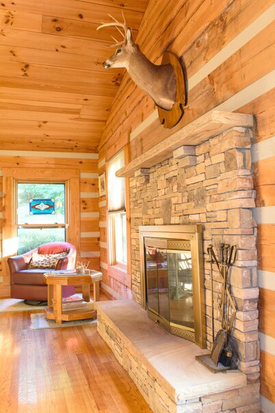 Log home on 50 acres. Private, convenient, beautiful. A little bit of paradise.