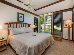 2 bedrooms, iron/ironing board, internet - Easy Split-Level Style w/Lanai, Kitchen, WiFi, Flat Screen, Ceiling Fans–Kiahuna 2100 (KOLOA)