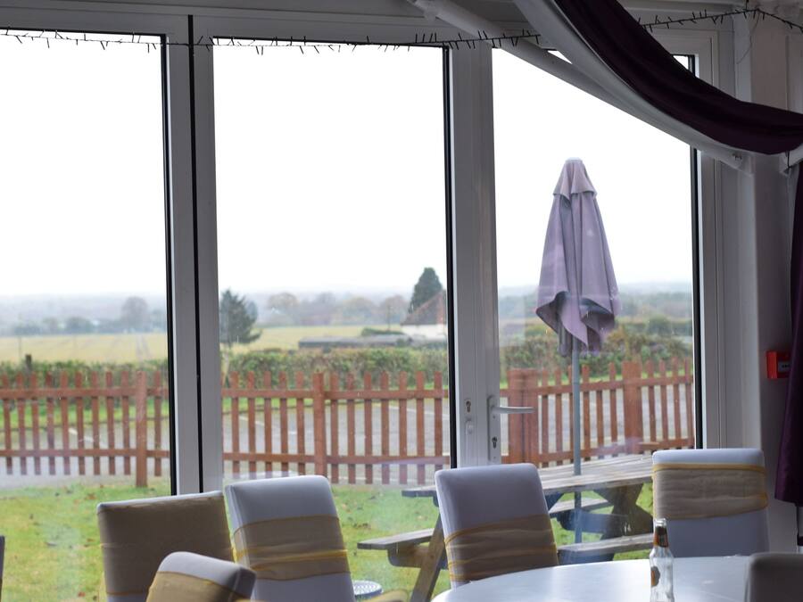 Outdoor wedding area