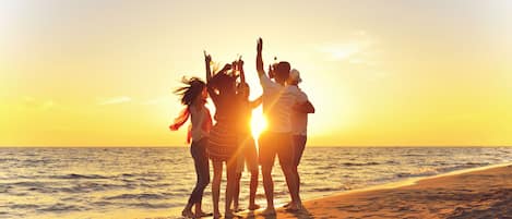 Beach nearby, white sand