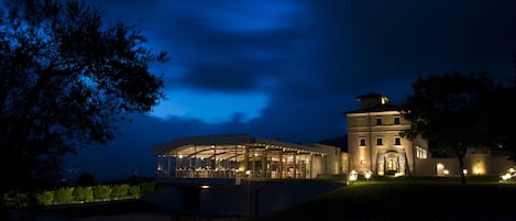 Front of property - evening/night