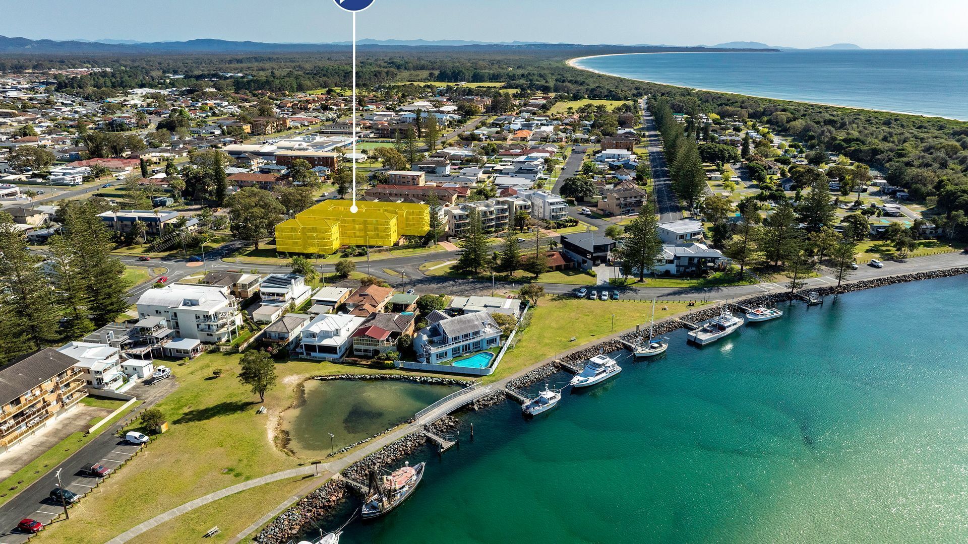 منظر من الجو على ارتفاع عالٍ