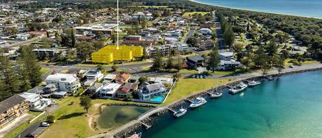 منظر من الجو على ارتفاع عالٍ