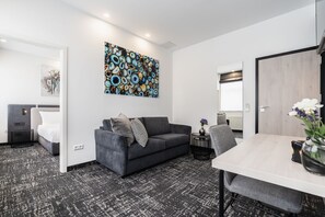 Apartment, 2 Bedrooms | Living area | 43-inch flat-screen TV with satellite channels, TV - Libarty Hotels (Weinstadt)