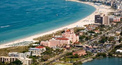 Located on Historic Pass-A-Grille Beach. Steps to Sand, Heated Pool, Near Food and Free Parking!