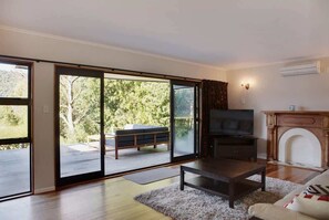 TV, fireplace, Netflix, streaming services