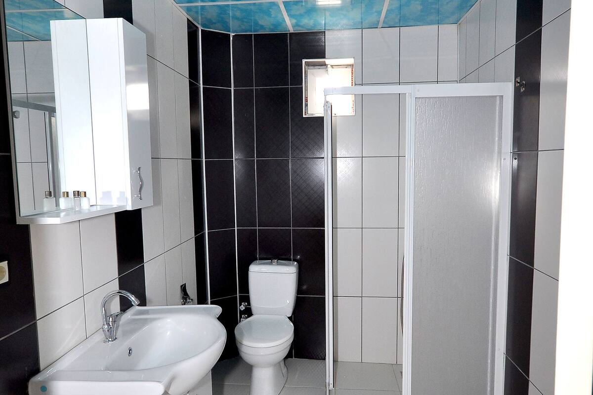 free toiletries, hair dryer, towels, soap