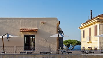 Guests can enjoy a seaside location with access to the water.