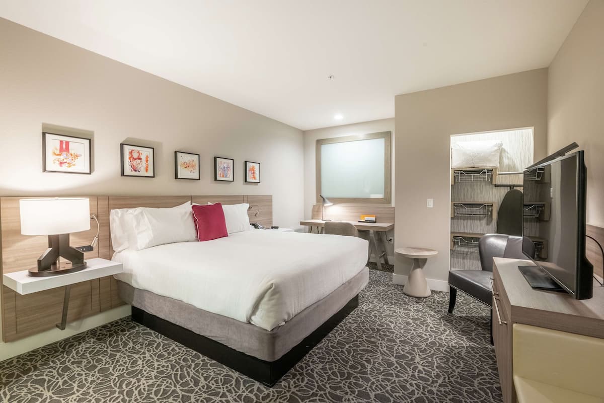 1 habitación, escritorio y espacio para trabajar con laptop