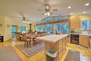 Interior - Walk to Big Trees State Park: Cabin w/ Deck! (Dorrington)