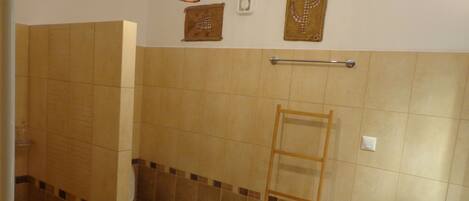 Hiustenkuivaaja, pyyhkeet, saippua, sampoo