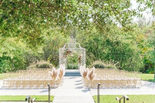 Área externa para casamento