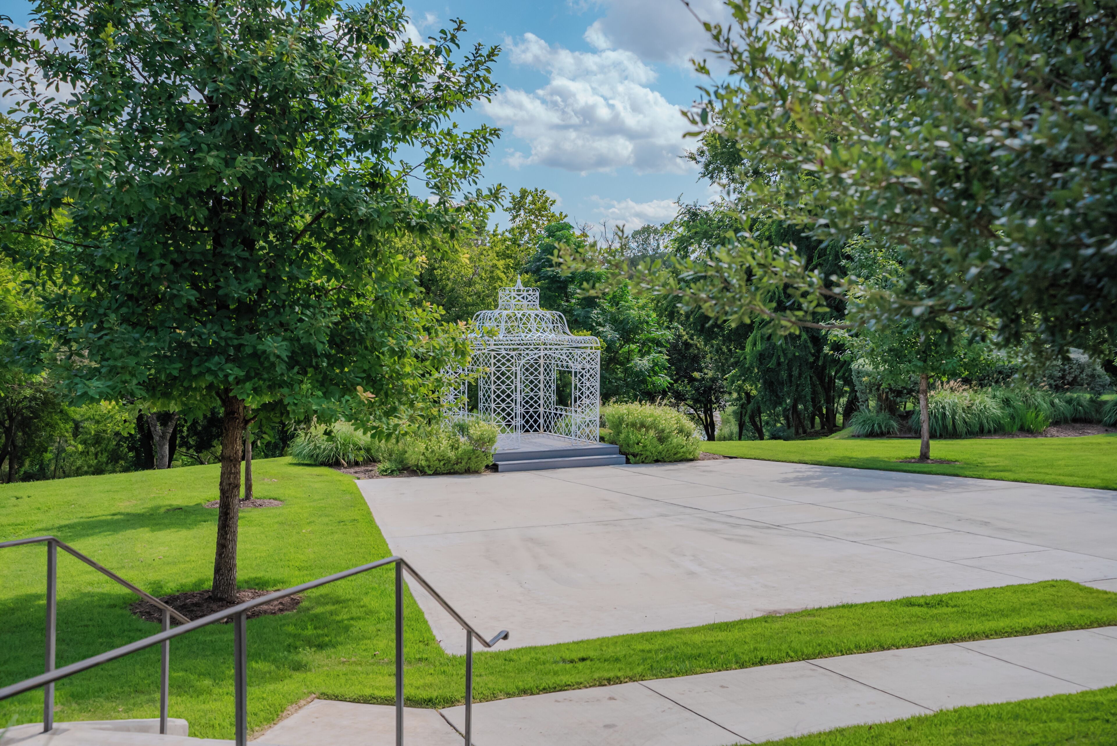 outdoor wedding area