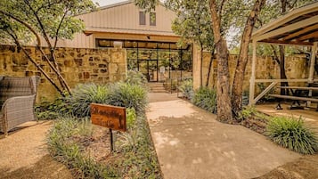 Outdoor wedding area
