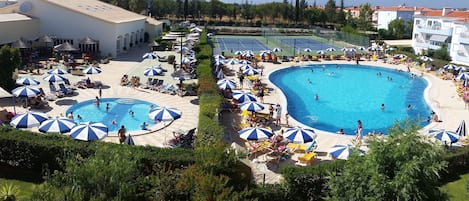 Indoor pool, outdoor pool