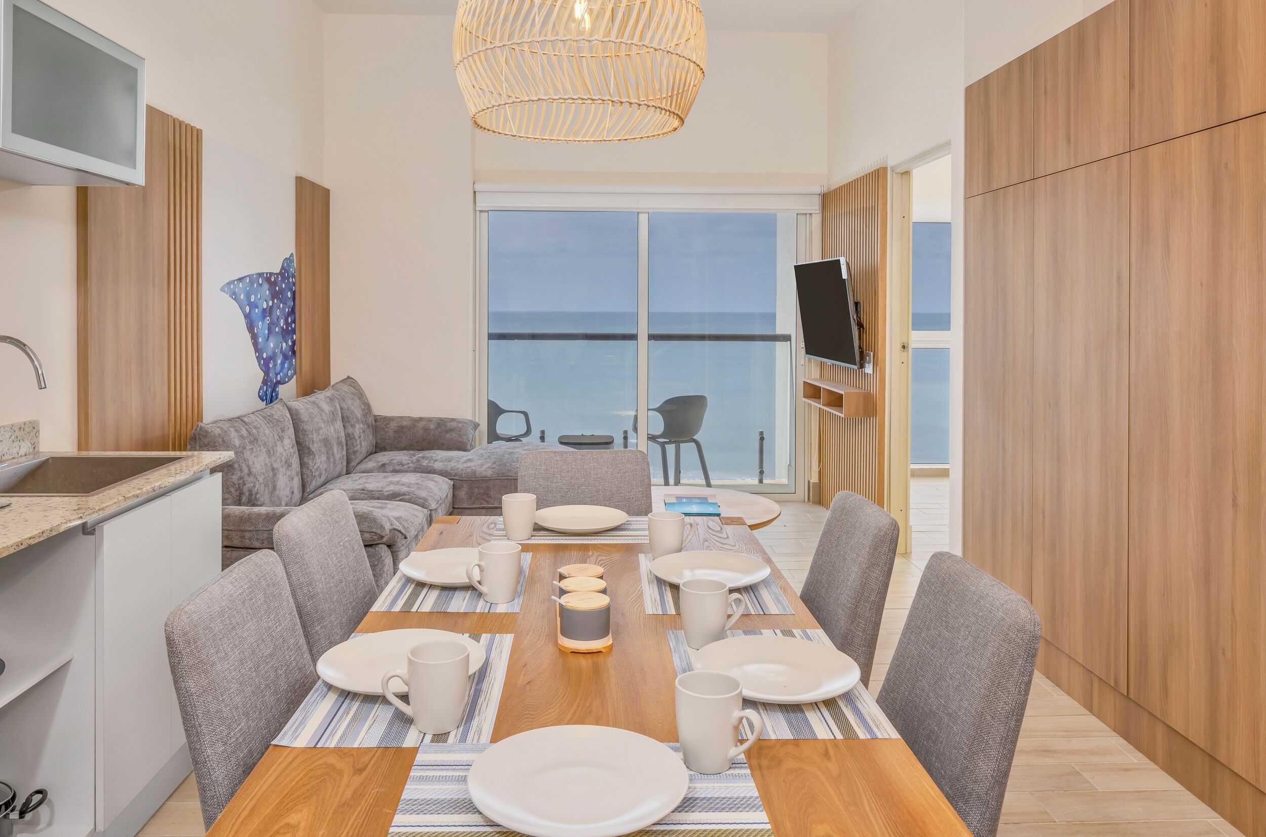 Luxury Apartment | Living area | Flat-screen TV