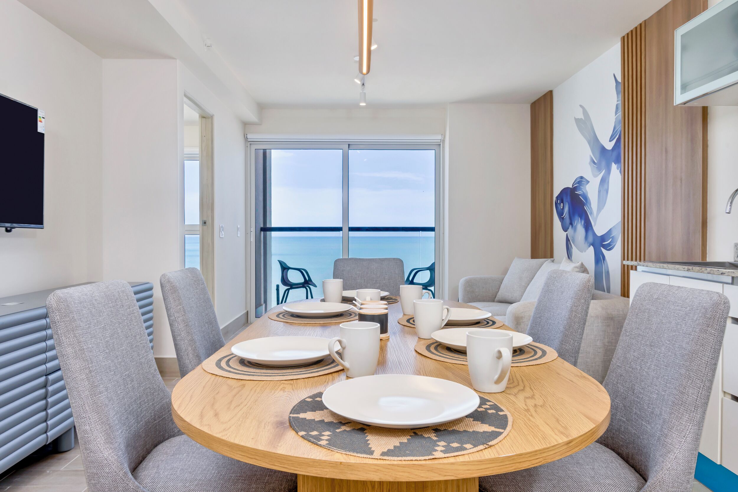 Luxury Apartment | Living area | Flat-screen TV