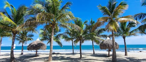 Vlak bij het strand